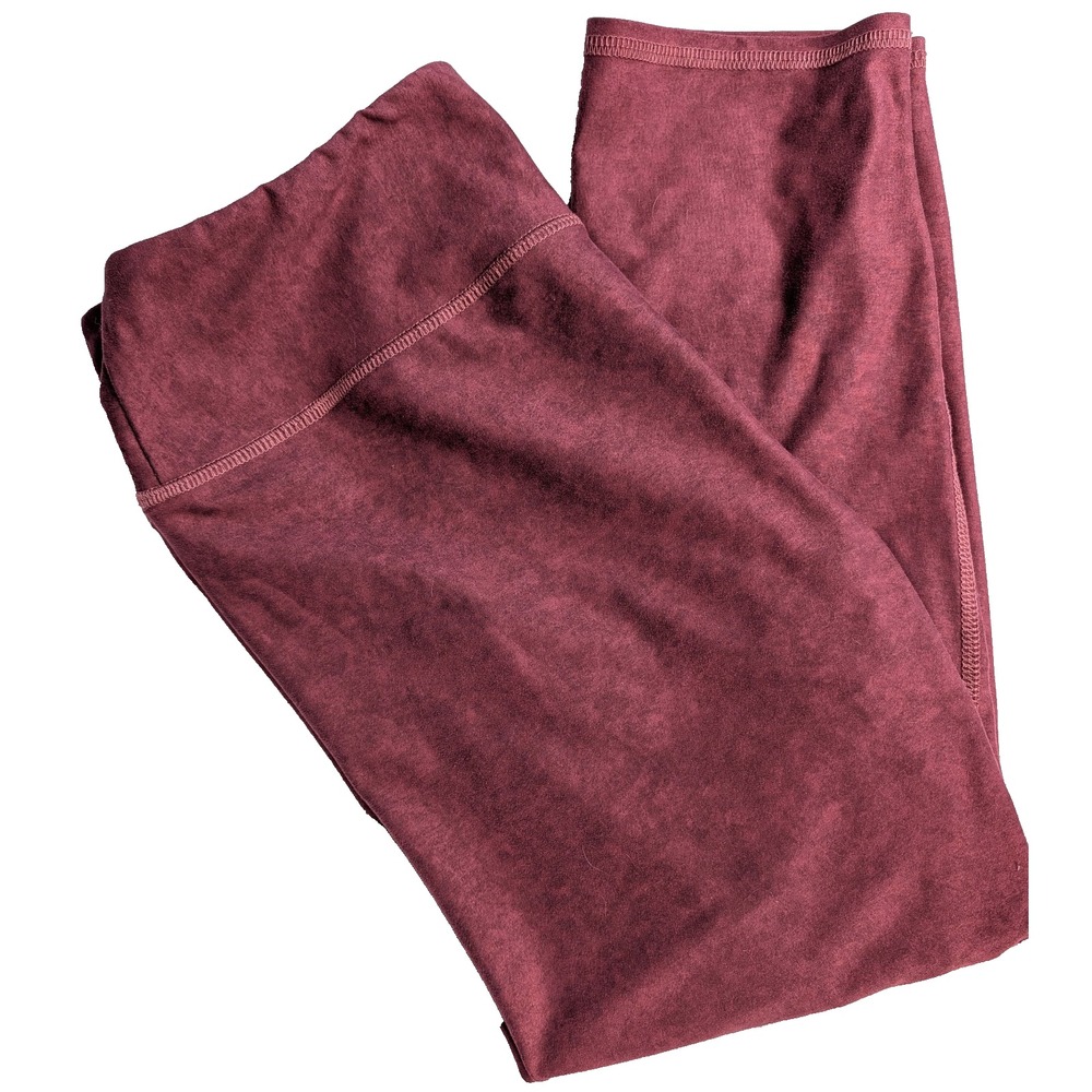 EVCR Leggings Size 2x Womens Athleisure Pants Mottled Wine Stretchy